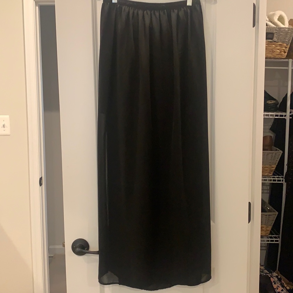 Forever 21 sheer black maxi skirt